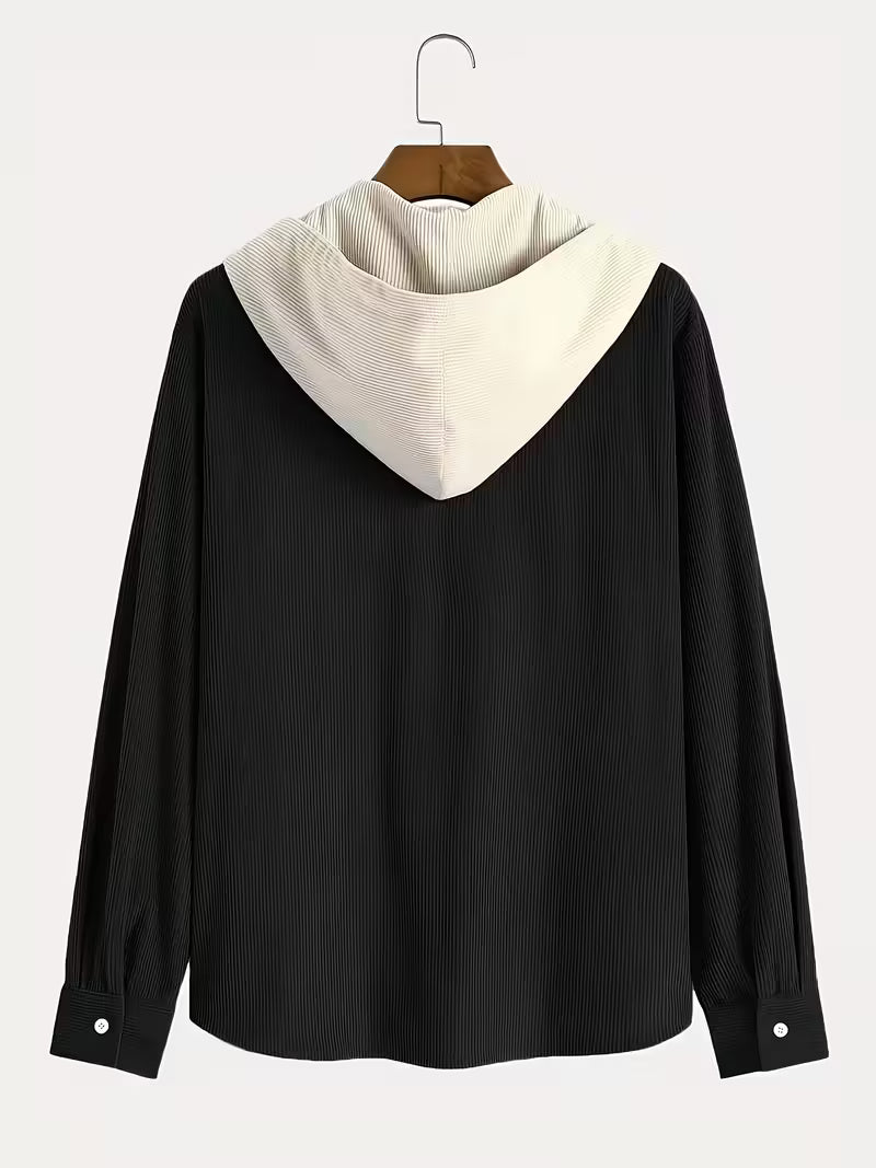 Commisely Two-Tone Patchwork Knitted Sweater – Beige & Ivory