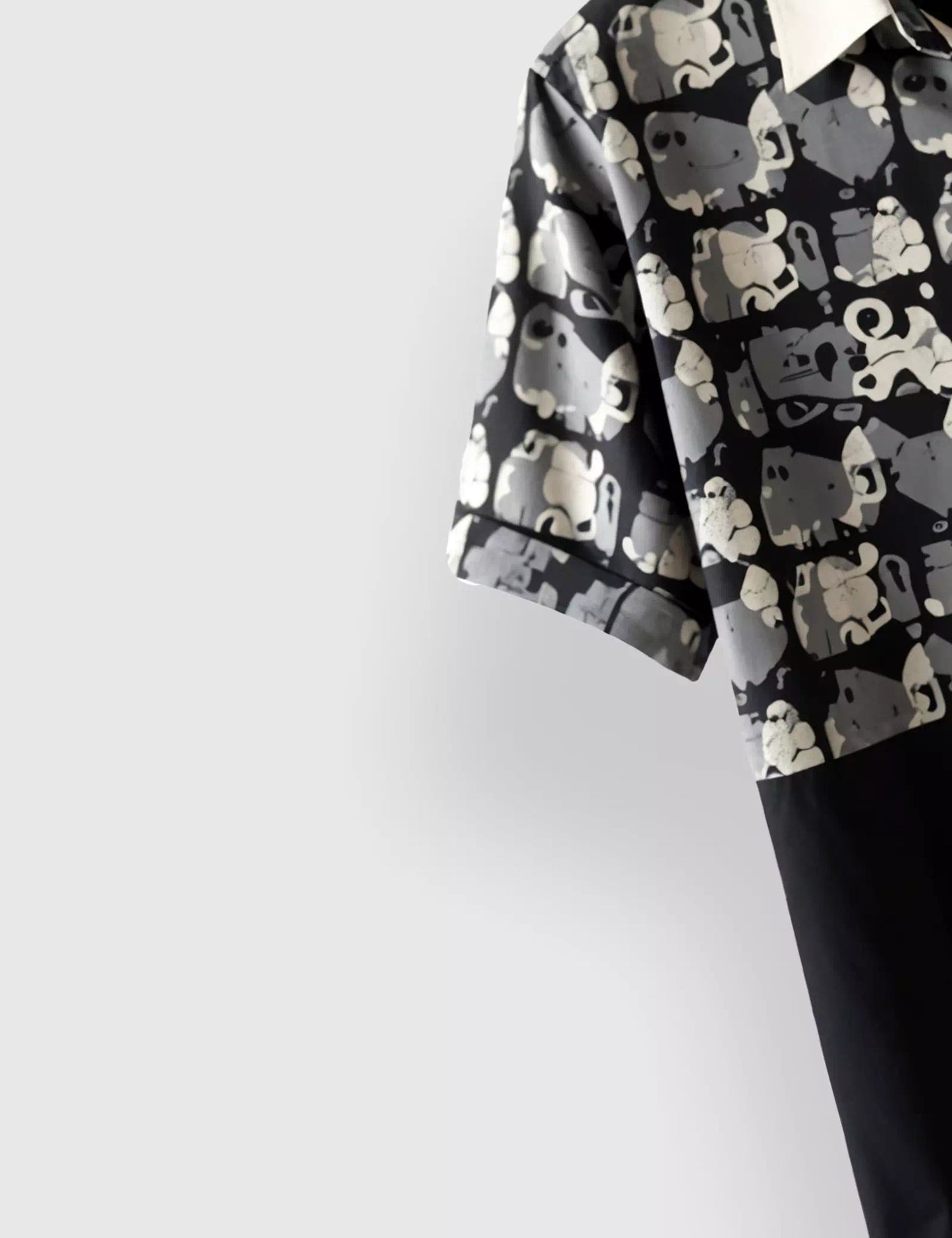 Black Elephant Designer Men's Half Sleeves Printed Shirt Exclusive