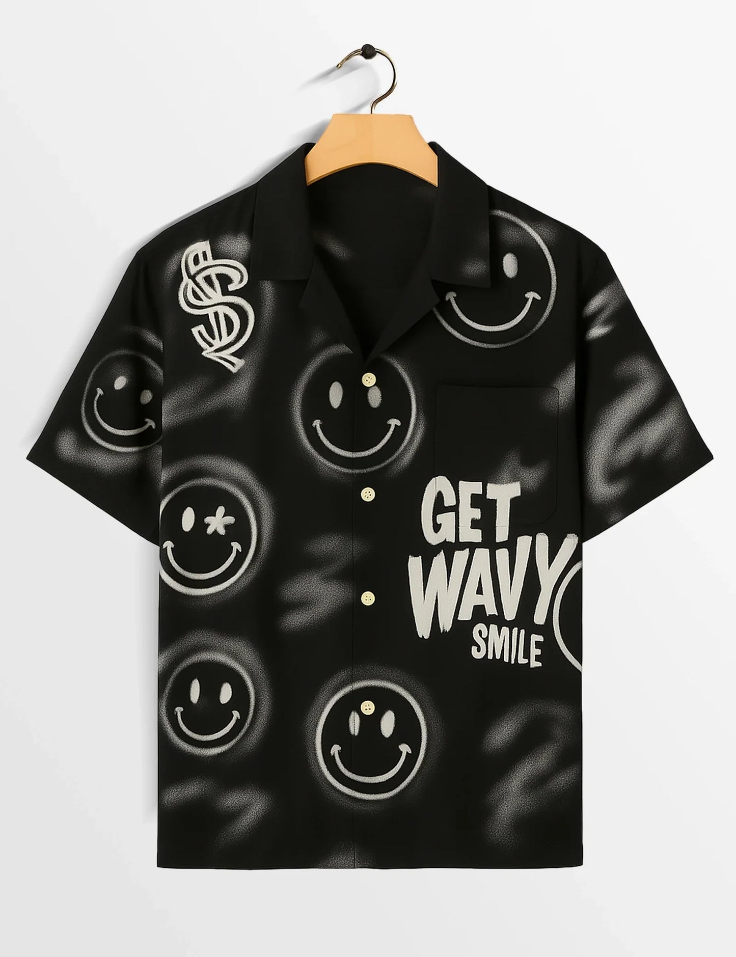 Black Smile Signature Soft Cotton Shirt for Men