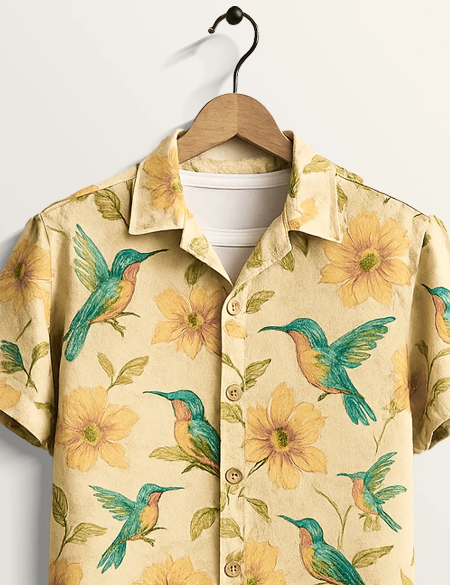 Blue Sparrow Printed Regular Fit Cotton Staple for Men