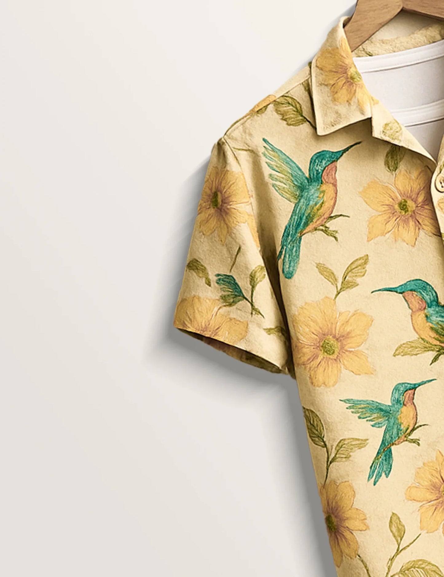 Blue Sparrow Printed Regular Fit Cotton Staple for Men