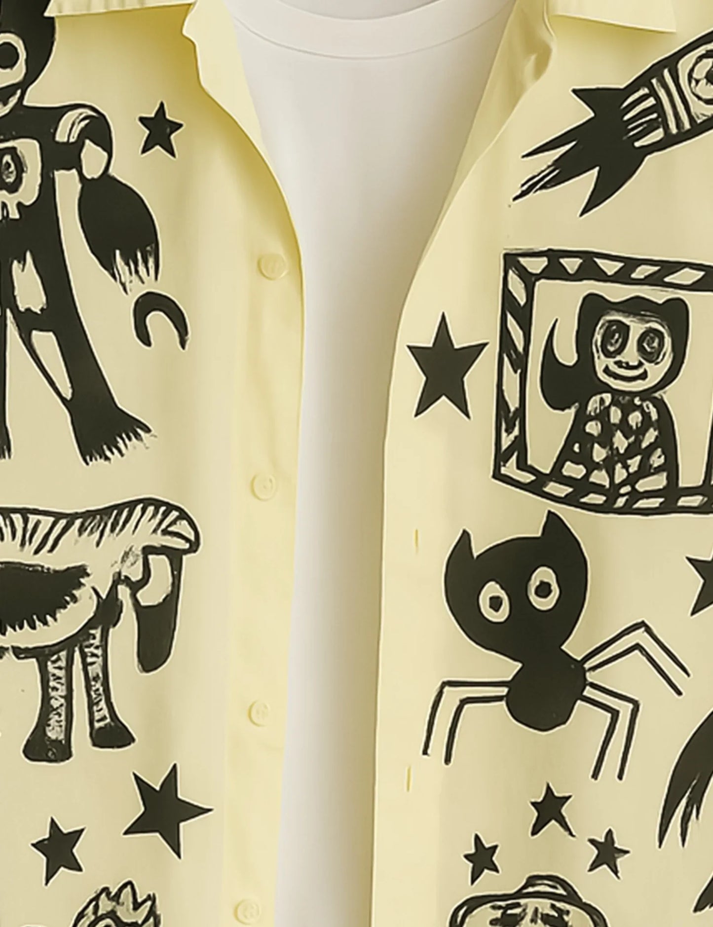 Graffitty Design Everyday Essential Cotton Shirt for Men