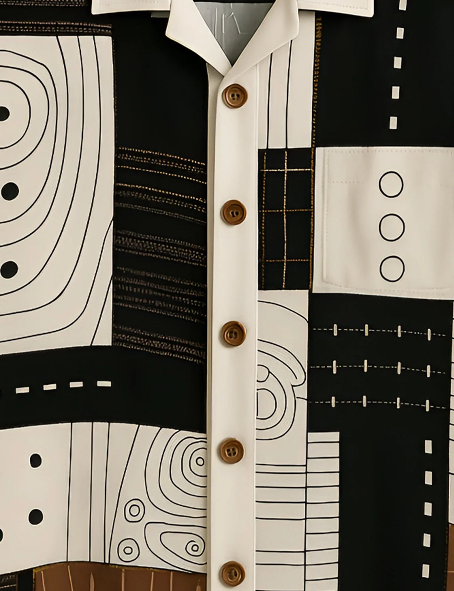 Wooden Mandala All-Day Cotton Classic Shirt for Men