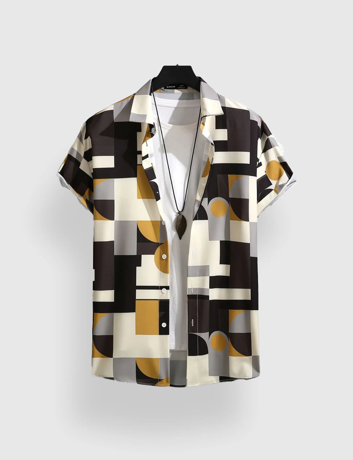 Minecraft Blocks Men's Half Sleeves Printed Shirt Exclusive