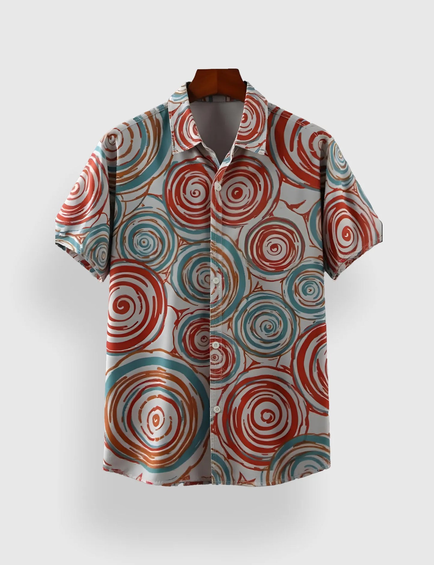 Mlti Round Mandala Men's Half Sleeves Printed Shirt Exclusive