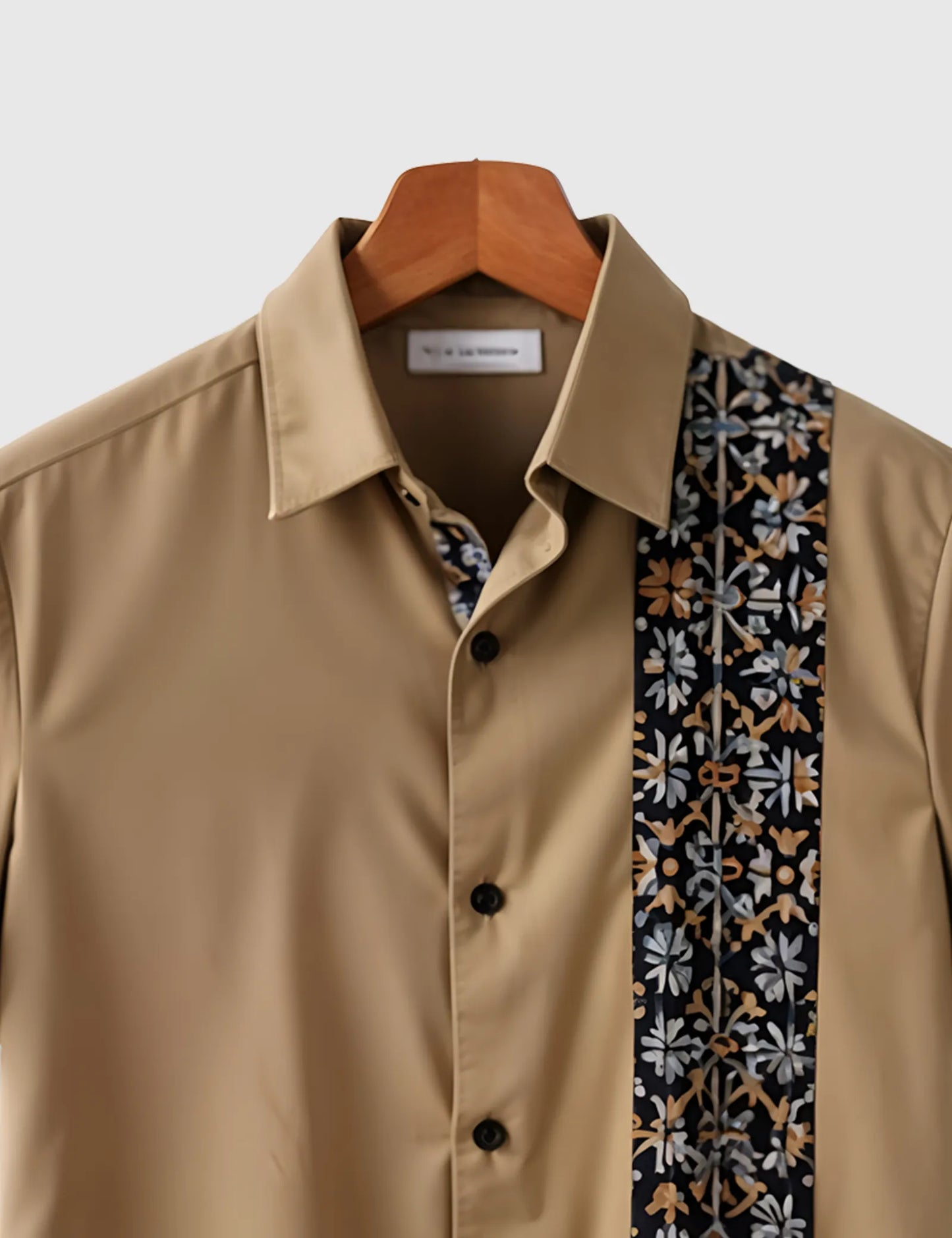 Peach Straight Line Men's Half Sleeves Printed Shirt Exclusive