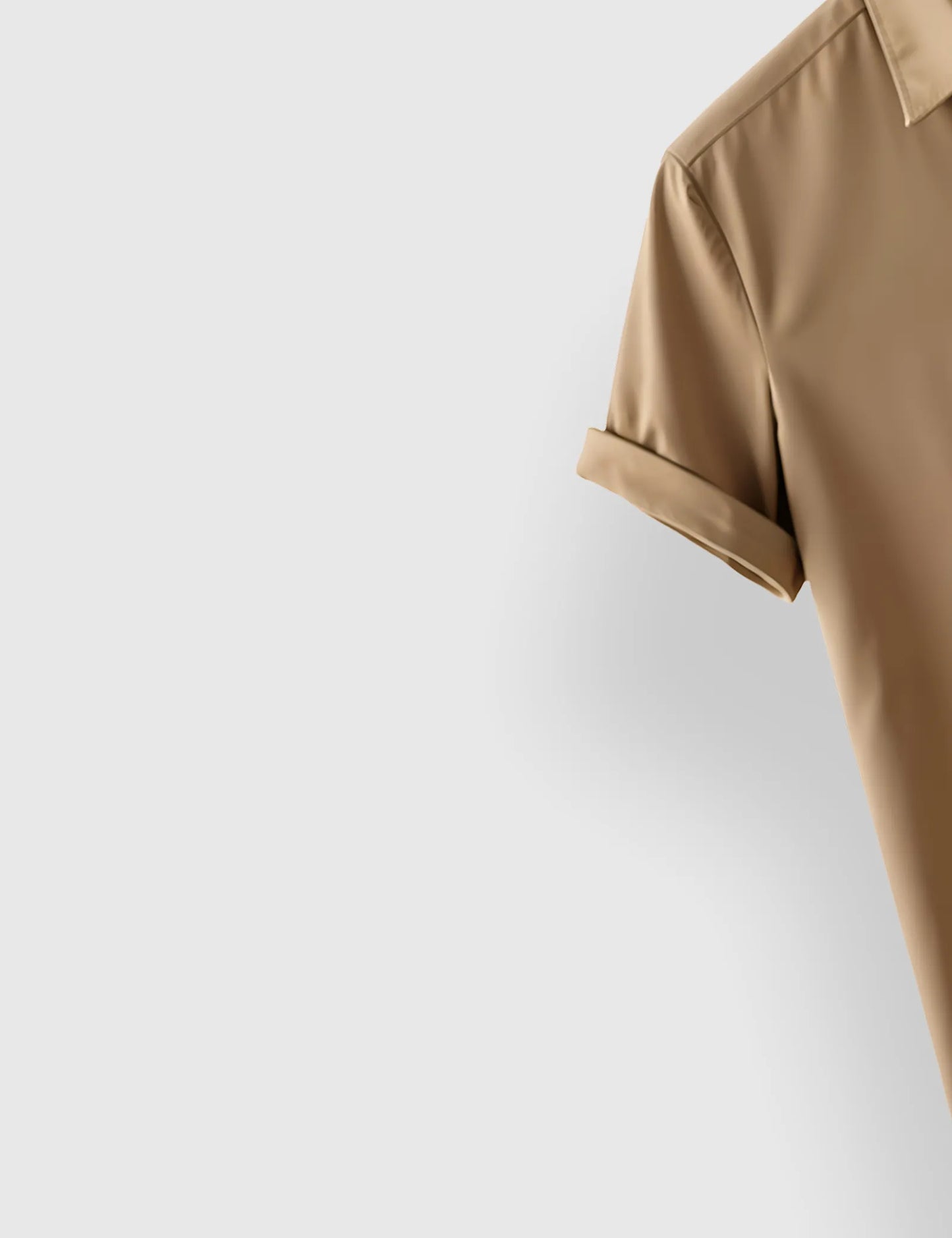 Peach Straight Line Men's Half Sleeves Printed Shirt Exclusive