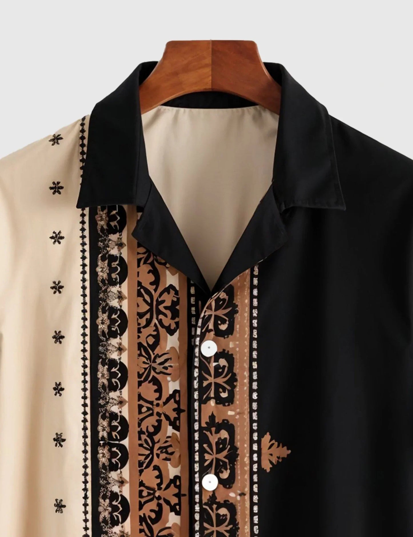 Green Patch Designer Men's Half Sleeves Printed Shirt Exclusive